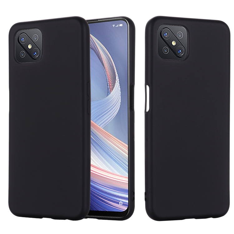 Pure Color Liquid Silicone Shockproof Full Coverage Case, For OPPO A92s / Reno4 Z 5G