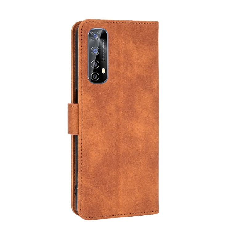 Solid Color Skin Feel Magnetic Buckle Horizontal Flip Calf Texture PU Leather Case with Holder & Card Slots & Wallet, For OPPO Realme 7, For OPPO Realme Narzo 20 Pro