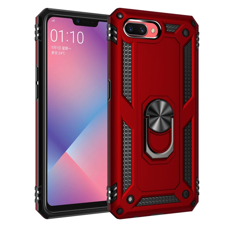 Shockproof TPU + PC Protective Case with 360 Degree Rotating Holder, For OPPO A5 / A3s