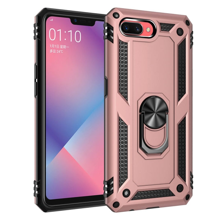 Shockproof TPU + PC Protective Case with 360 Degree Rotating Holder, For OPPO A5 / A3s