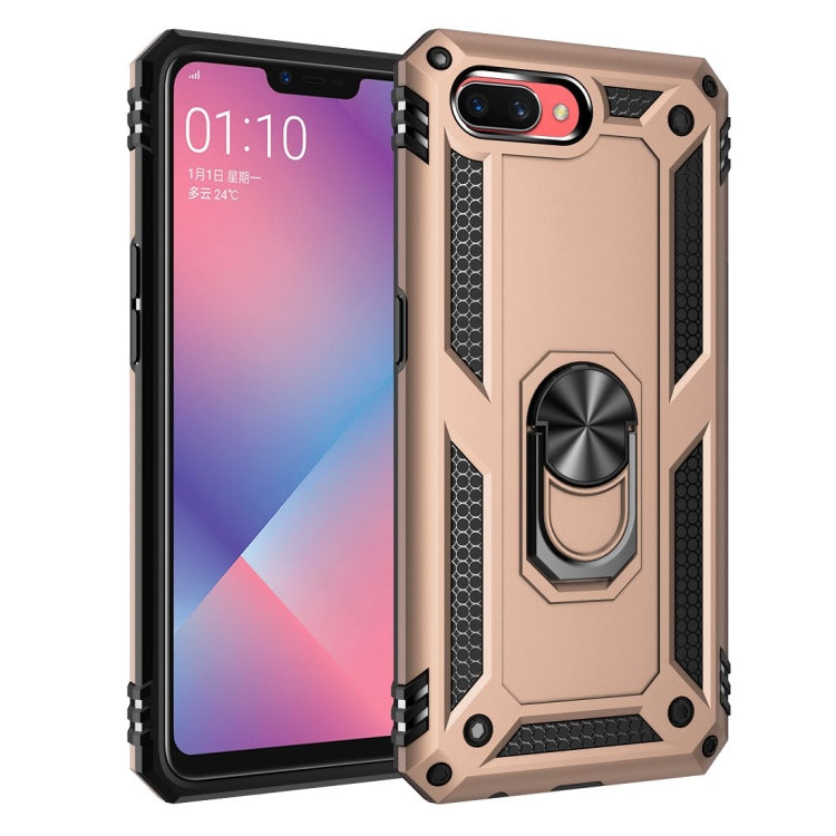 Shockproof TPU + PC Protective Case with 360 Degree Rotating Holder, For OPPO A5 / A3s