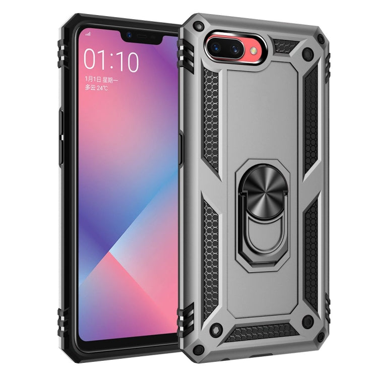 Shockproof TPU + PC Protective Case with 360 Degree Rotating Holder, For OPPO A5 / A3s