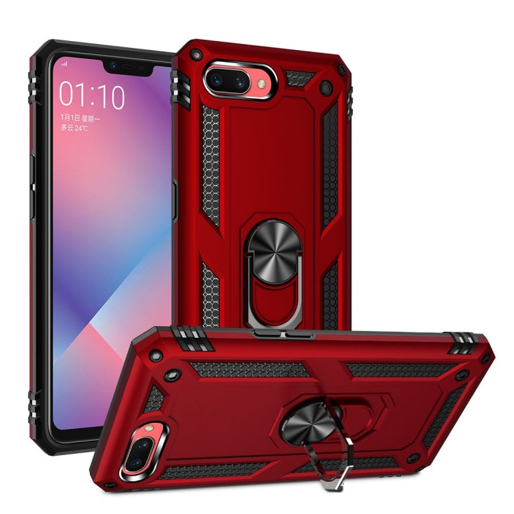 Shockproof TPU + PC Protective Case with 360 Degree Rotating Holder, For OPPO A5 / A3s