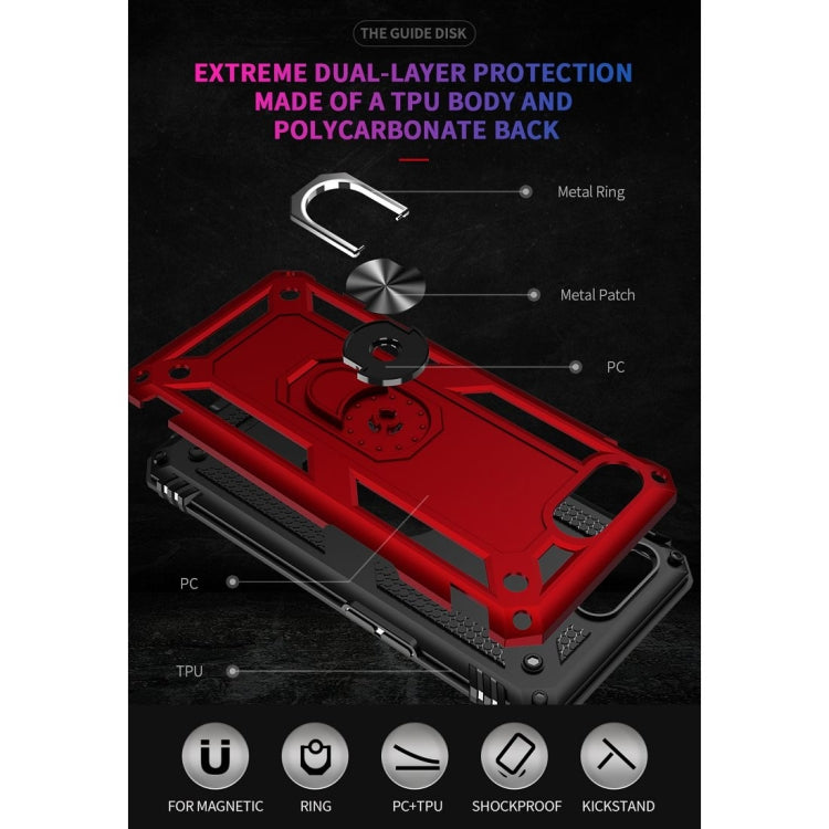 Shockproof TPU + PC Protective Case with 360 Degree Rotating Holder, For OPPO A5 / A3s