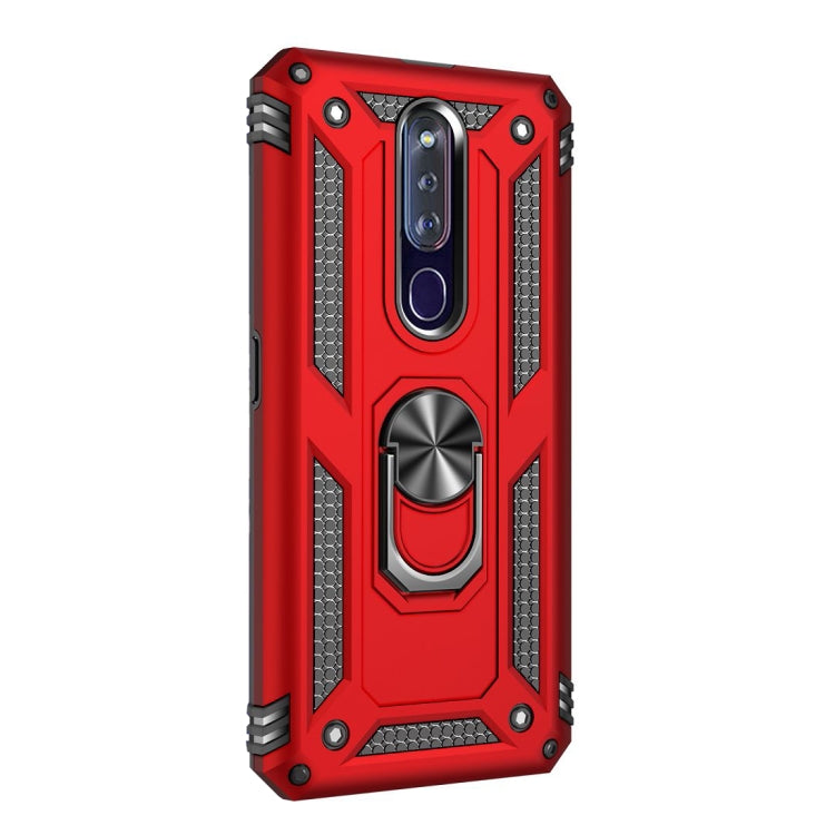 Shockproof TPU + PC Protective Case with 360 Degree Rotating Holder, For OPPO F11 Pro