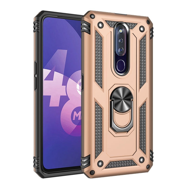 Shockproof TPU + PC Protective Case with 360 Degree Rotating Holder, For OPPO F11 Pro