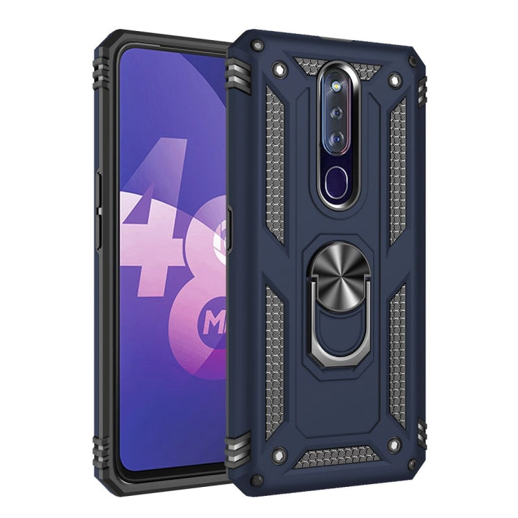 Shockproof TPU + PC Protective Case with 360 Degree Rotating Holder, For OPPO F11 Pro