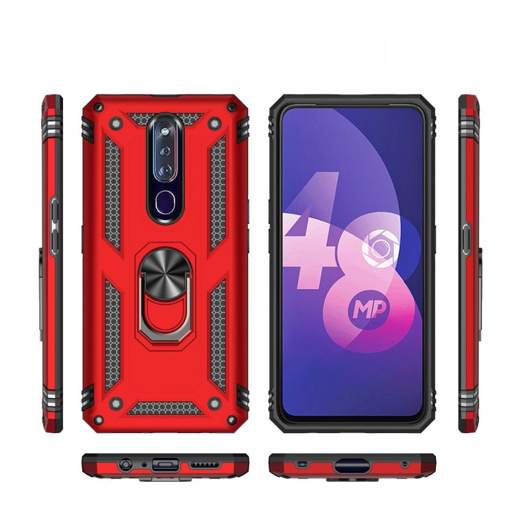 Shockproof TPU + PC Protective Case with 360 Degree Rotating Holder, For OPPO F11 Pro