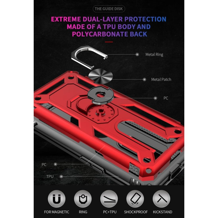 Shockproof TPU + PC Protective Case with 360 Degree Rotating Holder, For OPPO F11 Pro