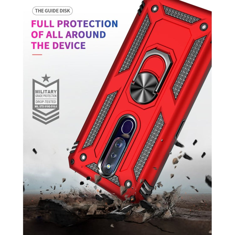 Shockproof TPU + PC Protective Case with 360 Degree Rotating Holder, For OPPO F11 Pro