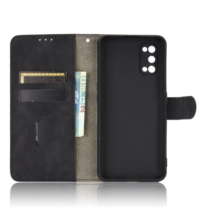 Solid Color Skin Feel Magnetic Buckle Horizontal Flip Calf Texture PU Leather Case with Holder &amp; Card Slots &amp; Wallet