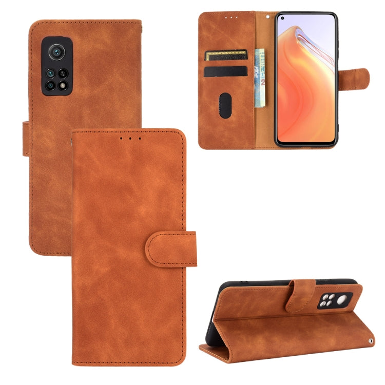 Solid Color Skin Feel Magnetic Buckle Horizontal Flip Calf Texture PU Leather Case with Holder &amp; Card Slots &amp; Wallet