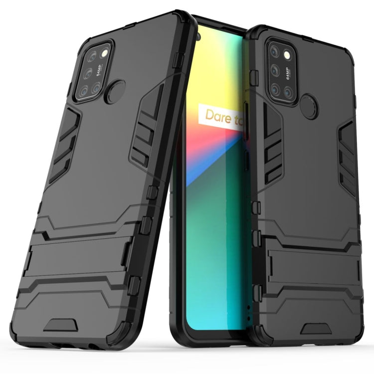 PC + TPU Shockproof Protective Case with Invisible Holder, For OPPO F17, For OPPO Realme 7i