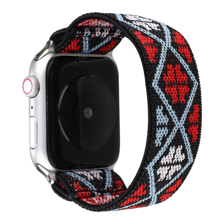 Nylon Replacement Strap Watchband, For Apple Watch Series 7 41mm / &amp; 6 &amp; SE &amp; 5 &amp; 4 40mm