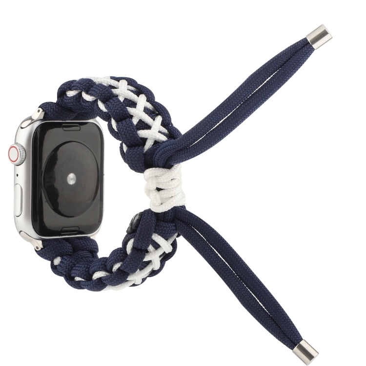 Braided Umbrella Cord Strap, For Apple Series 7 41mm / 6 &amp; SE &amp; 5 &amp; 4 40mm / 3 &amp; 2 &amp; 1 38mm, For Apple Series 7 45mm / 6 &amp; SE &amp; 5 &amp; 4 44mm / 3 &amp; 2 &amp; 1 42mm