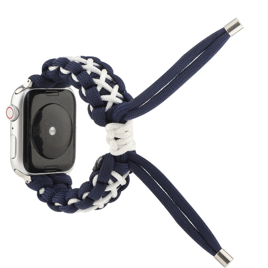 Braided Umbrella Cord Strap, For Apple Series 7 41mm / 6 & SE & 5 & 4 40mm / 3 & 2 & 1 38mm, For Apple Series 7 45mm / 6 & SE & 5 & 4 44mm / 3 & 2 & 1 42mm