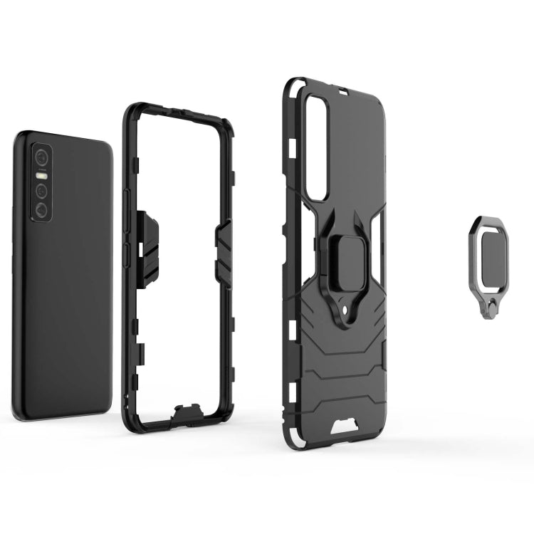 PC + TPU Shockproof Protective Case with Magnetic Ring Holder, For vivo Y73s, For vivo V20 SE, For vivo V20