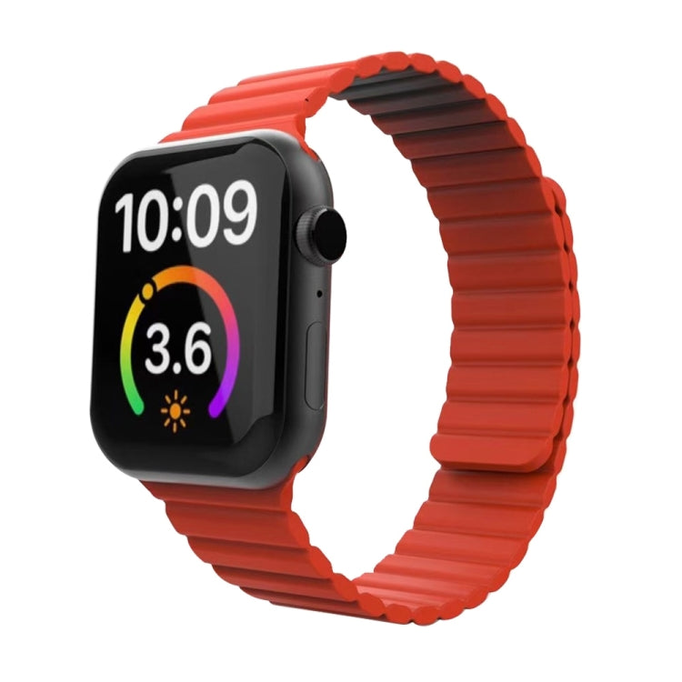 Magnetic Loop Watchband For Apple Watch Series 6 & SE & 5 & 4 40mm / 3 & 2 & 1 38mm, For Apple Watch Series 8&7 41mm / SE 2&6&SE&5&4 40mm / 3&2&1 38mm, For Apple Watch Series 7 41mm / 6 & SE & 5 & 4 40mm / 3 & 2 & 1 38mm