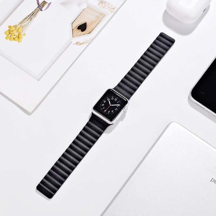 Magnetic Loop Watchband For Apple Watch Series 6 & SE & 5 & 4 40mm / 3 & 2 & 1 38mm, For Apple Watch Series 8&7 41mm / SE 2&6&SE&5&4 40mm / 3&2&1 38mm, For Apple Watch Series 7 41mm / 6 & SE & 5 & 4 40mm / 3 & 2 & 1 38mm