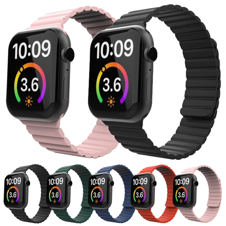 Magnetic Loop Watchband For Apple Watch Series 6 & SE & 5 & 4 40mm / 3 & 2 & 1 38mm, For Apple Watch Series 8&7 41mm / SE 2&6&SE&5&4 40mm / 3&2&1 38mm, For Apple Watch Series 7 41mm / 6 & SE & 5 & 4 40mm / 3 & 2 & 1 38mm