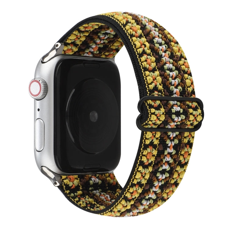 Ethnic Style Buckle Watchband For Apple Watch Series 6 &amp; SE &amp; 5 &amp; 4 40mm / 3 &amp; 2 &amp; 1 38mm, For Apple Watch Series 7 41mm / 6 &amp; SE &amp; 5 &amp; 4 40mm / 3 &amp; 2 &amp; 1 38mm