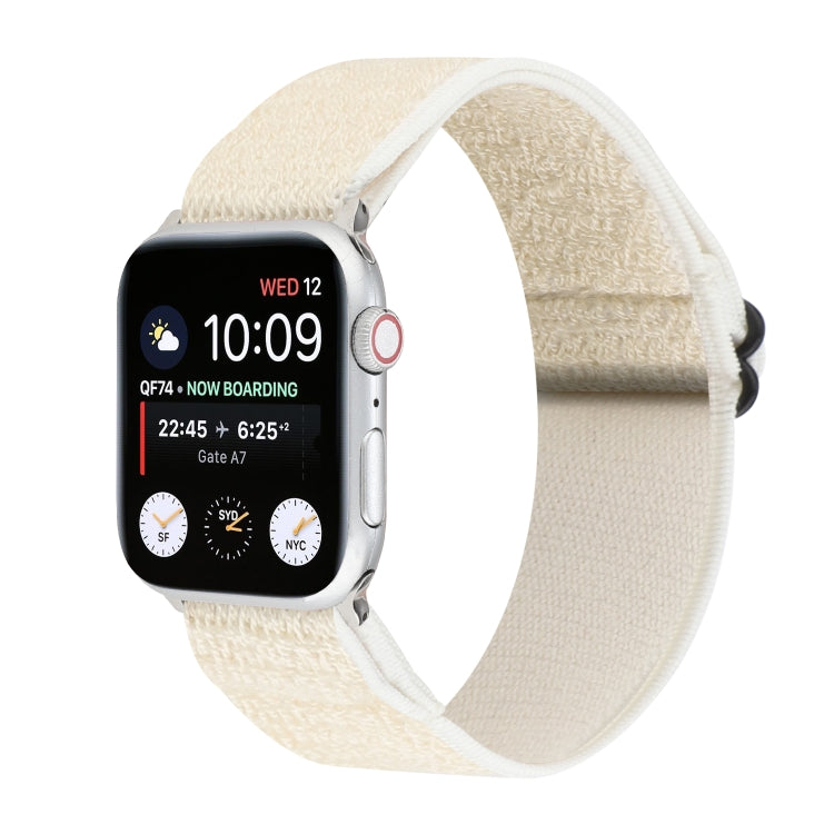 Solid Color Nylon Watchband For Apple Watch Series 6 &amp; SE &amp; 5 &amp; 4 40mm / 3 &amp; 2 &amp; 1 38mm, For Apple Watch Series 7 41mm / 6 &amp; SE &amp; 5 &amp; 4 40mm / 3 &amp; 2 &amp; 1 38mm