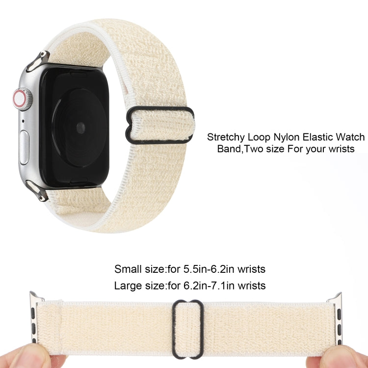 Solid Color Nylon Watchband For Apple Watch Series 6 &amp; SE &amp; 5 &amp; 4 40mm / 3 &amp; 2 &amp; 1 38mm, For Apple Watch Series 7 41mm / 6 &amp; SE &amp; 5 &amp; 4 40mm / 3 &amp; 2 &amp; 1 38mm