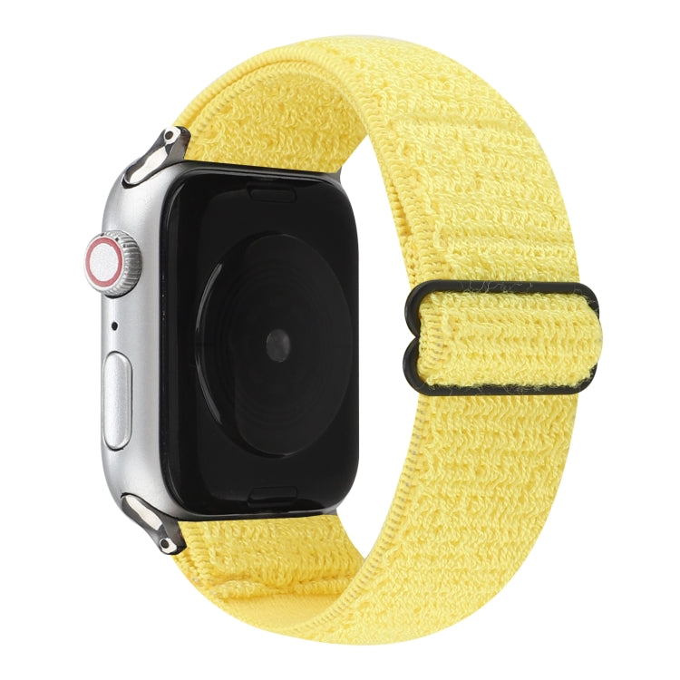 Solid Color Nylon Watchband For Apple Watch Series 6 &amp; SE &amp; 5 &amp; 4 40mm / 3 &amp; 2 &amp; 1 38mm, For Apple Watch Series 7 41mm / 6 &amp; SE &amp; 5 &amp; 4 40mm / 3 &amp; 2 &amp; 1 38mm