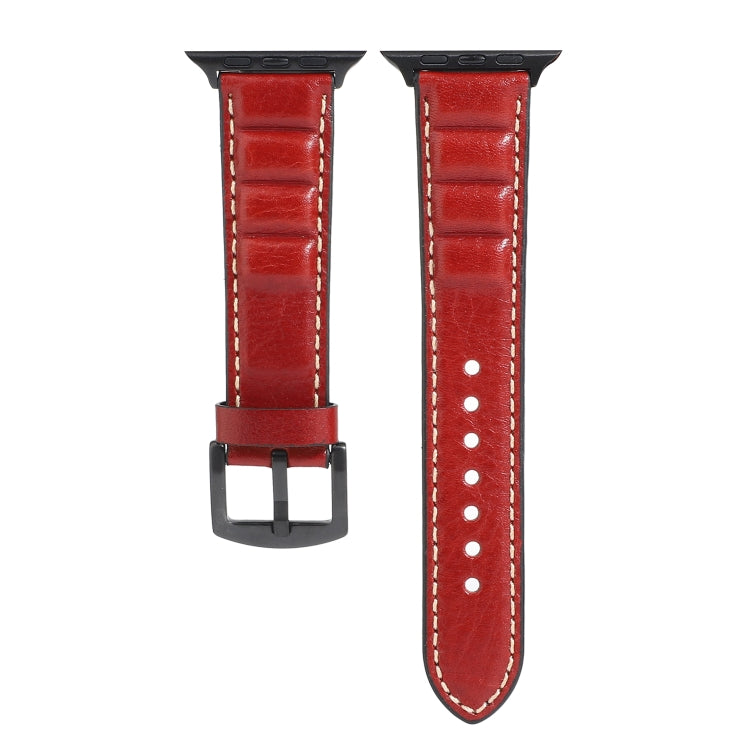 Genuine Leather Watchband For Apple Watch Series 6 &amp; SE &amp; 5 &amp; 4 40mm / 3 &amp; 2 &amp; 1 38mm, For Apple Watch Series 7 41mm / 6 &amp; SE &amp; 5 &amp; 4 40mm / 3 &amp; 2 &amp; 1 38mm