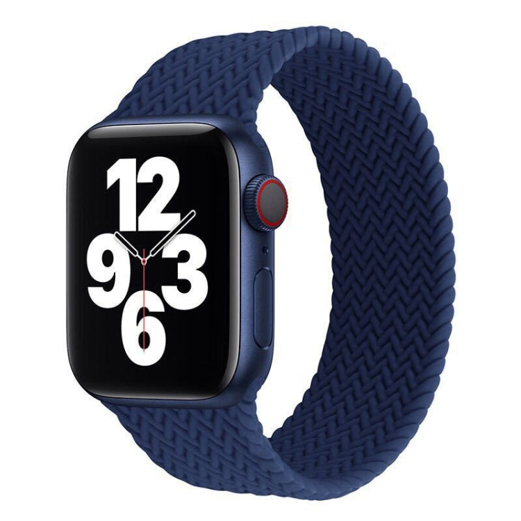 Single-turn Woven Pattern Silicone Watchband For Apple Watch Series 6 &amp; SE &amp; 5 &amp; 4 40mm / 3 &amp; 2 &amp; 1 38mm, S, M, L