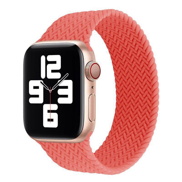 Single-turn Woven Pattern Silicone Watchband For Apple Watch Series 6 &amp; SE &amp; 5 &amp; 4 40mm / 3 &amp; 2 &amp; 1 38mm, S, M, L