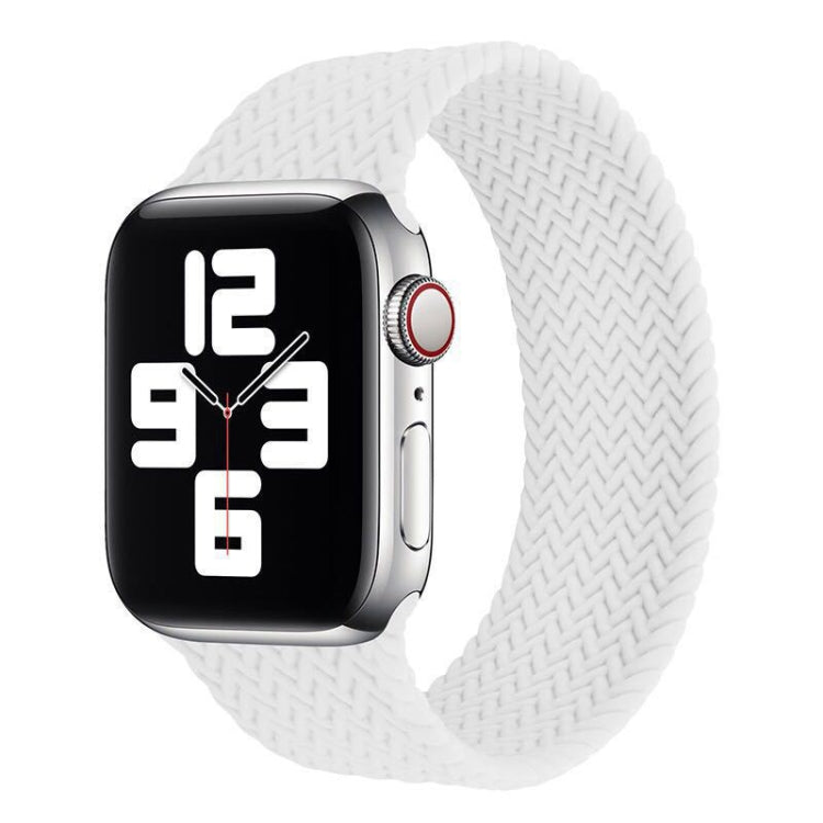 Single-turn Woven Pattern Silicone Watchband For Apple Watch Series 6 &amp; SE &amp; 5 &amp; 4 40mm / 3 &amp; 2 &amp; 1 38mm, S, M, L