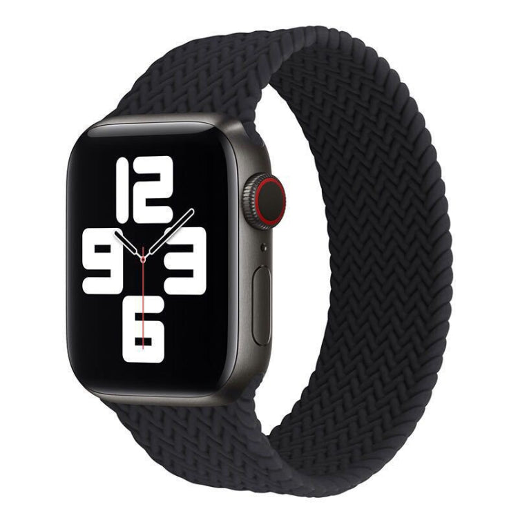 Single-turn Woven Pattern Silicone Watchband For Apple Watch Series 6 &amp; SE &amp; 5 &amp; 4 40mm / 3 &amp; 2 &amp; 1 38mm, S, M, L