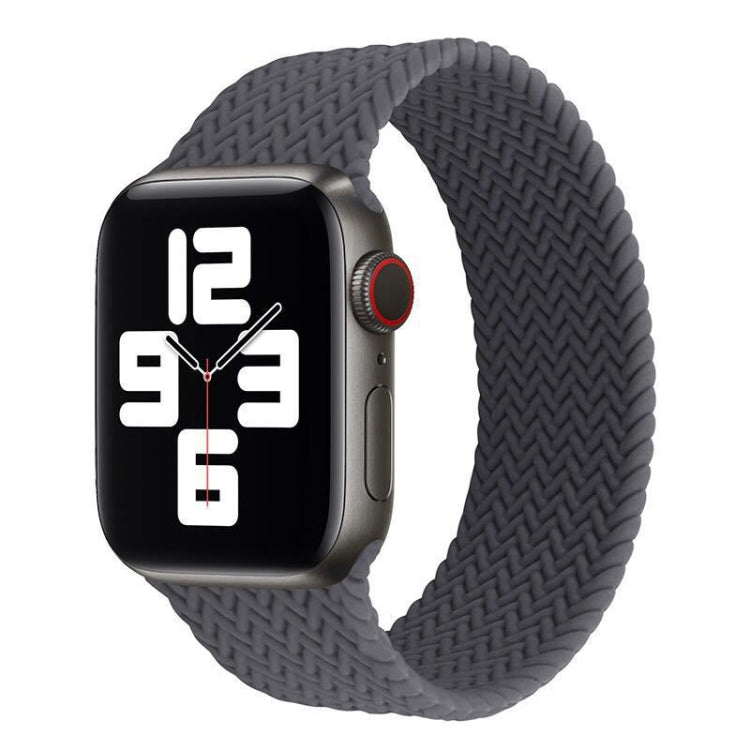 Single-turn Woven Pattern Silicone Watchband For Apple Watch Series 6 &amp; SE &amp; 5 &amp; 4 44mm / 3 &amp; 2 &amp; 1 42mm, S, M, L