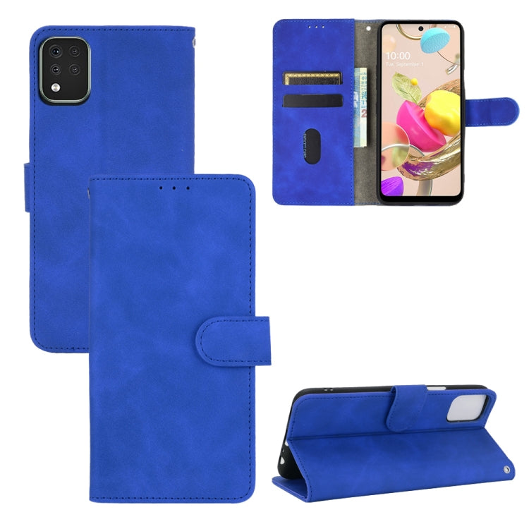 Solid Color Skin Feel Magnetic Buckle Horizontal Flip Calf Texture PU Leather Case with Holder & Card Slots & Wallet, For LG K42, For LG Wing 5G, For OPPO Realme V5 / Realme Q2, For Wiko View5 Plus, For Huawei P Smart 2021 / Y7A