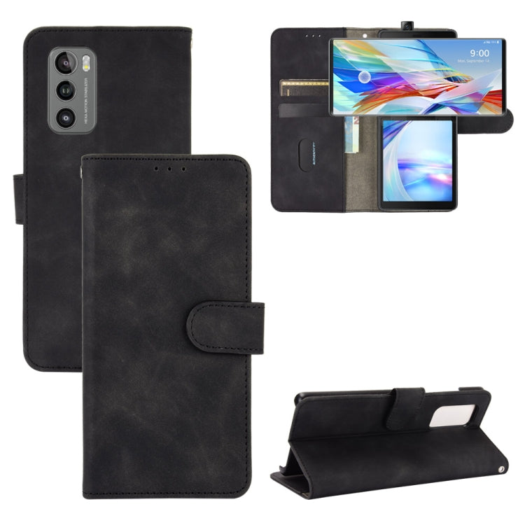 Solid Color Skin Feel Magnetic Buckle Horizontal Flip Calf Texture PU Leather Case with Holder & Card Slots & Wallet, For LG K42, For LG Wing 5G, For OPPO Realme V5 / Realme Q2, For Wiko View5 Plus, For Huawei P Smart 2021 / Y7A