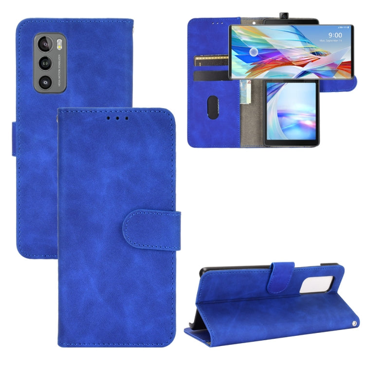 Solid Color Skin Feel Magnetic Buckle Horizontal Flip Calf Texture PU Leather Case with Holder & Card Slots & Wallet, For LG K42, For LG Wing 5G, For OPPO Realme V5 / Realme Q2, For Wiko View5 Plus, For Huawei P Smart 2021 / Y7A