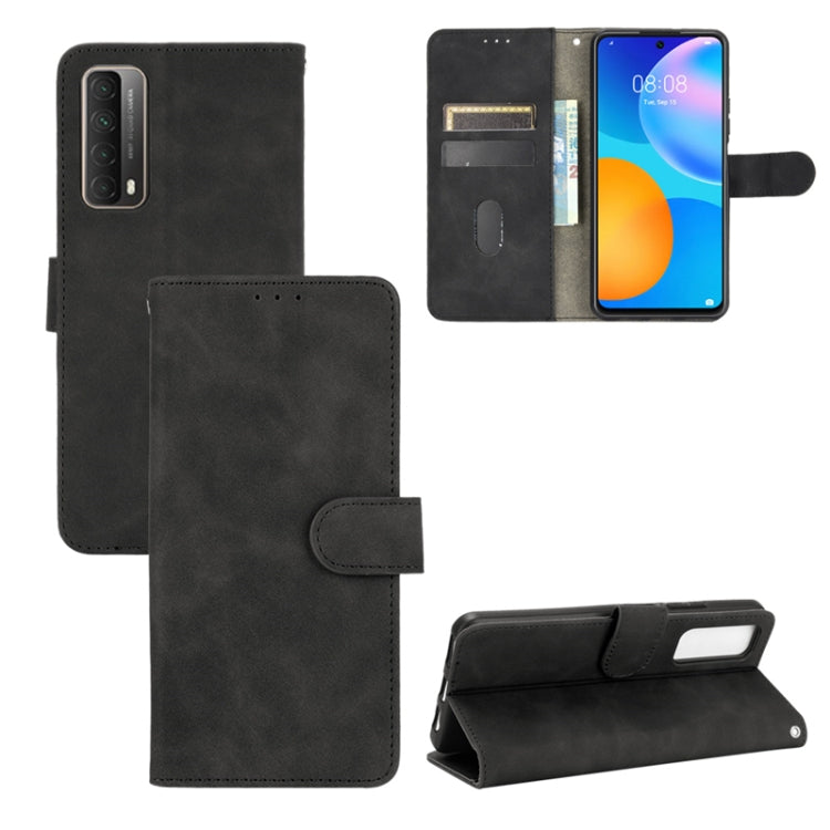 Solid Color Skin Feel Magnetic Buckle Horizontal Flip Calf Texture PU Leather Case with Holder & Card Slots & Wallet, For LG K42, For LG Wing 5G, For OPPO Realme V5 / Realme Q2, For Wiko View5 Plus, For Huawei P Smart 2021 / Y7A