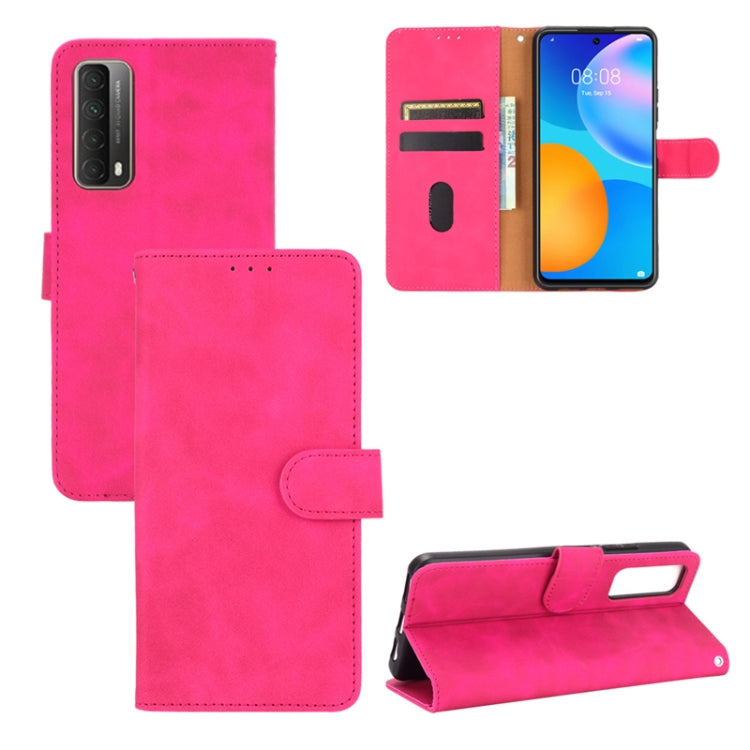 Solid Color Skin Feel Magnetic Buckle Horizontal Flip Calf Texture PU Leather Case with Holder & Card Slots & Wallet, For LG K42, For LG Wing 5G, For OPPO Realme V5 / Realme Q2, For Wiko View5 Plus, For Huawei P Smart 2021 / Y7A