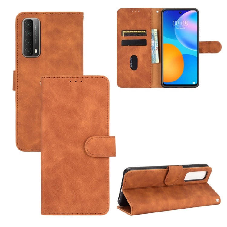 Solid Color Skin Feel Magnetic Buckle Horizontal Flip Calf Texture PU Leather Case with Holder & Card Slots & Wallet, For LG K42, For LG Wing 5G, For OPPO Realme V5 / Realme Q2, For Wiko View5 Plus, For Huawei P Smart 2021 / Y7A