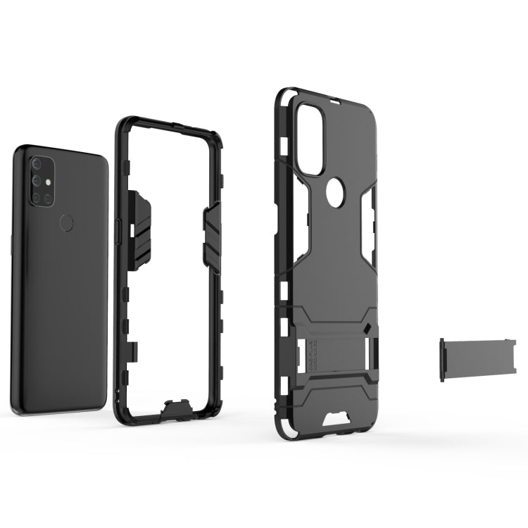 Shockproof PC + TPU Protective Case with Hidden Holder, For OnePlus Nord N10 5G, For OnePlus Nord N100, For OPPO A15, For Huawei nova 8 SE, For Samsung Galaxy S21+ 5G, For Samsung Galaxy S21 Ultra 5G, For Samsung Galaxy S21 5G