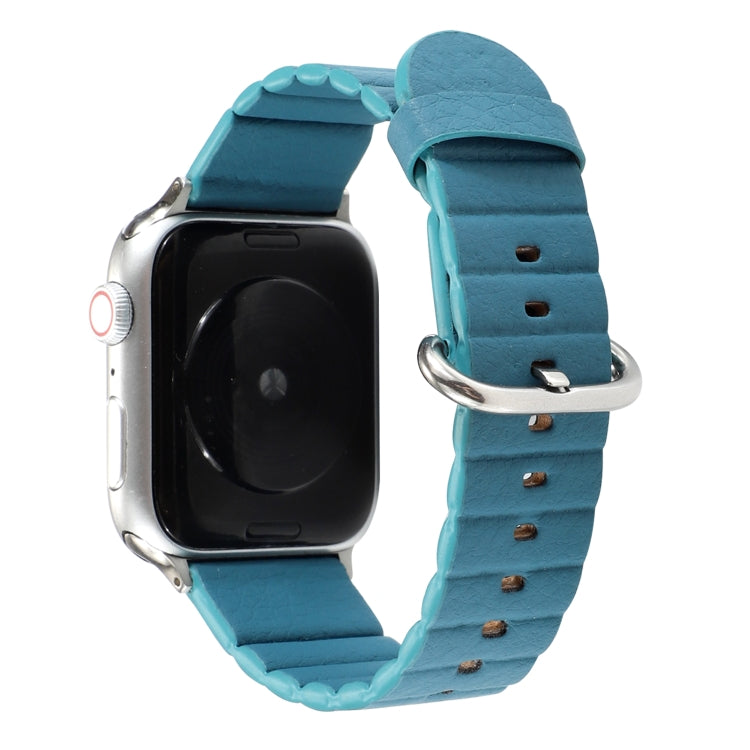 Loop Stripes Replacement Strap Watchband with Iron Buckle, For Apple Watch Series 7 41mm / &amp; 6 &amp; SE &amp; 5 &amp; 4 40mm, For Apple Watch Series 7 45mm / &amp; 6 &amp; SE &amp; 5 &amp; 4 44mm