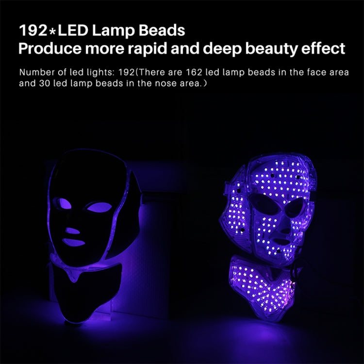 7 Color LED Facial Mask Photon Mask Skin Rejuvenation Face Beauty Machine, UK Plug