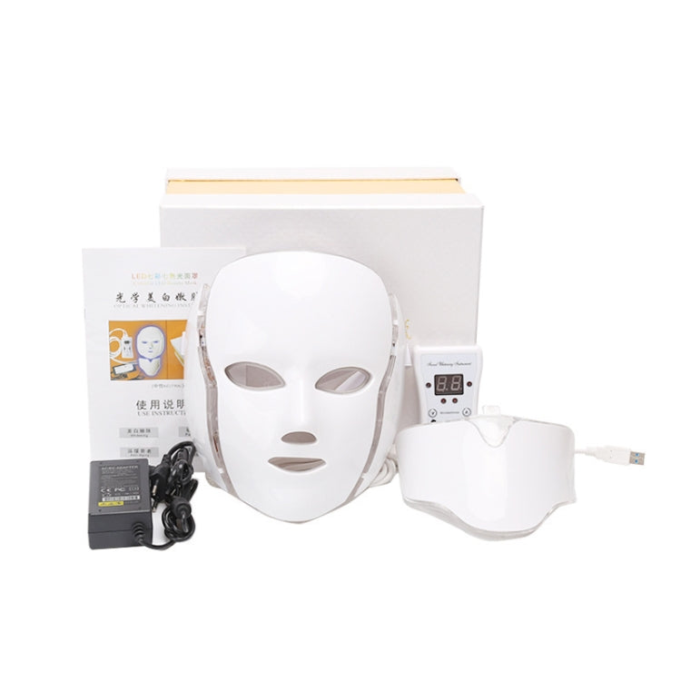 7 Color LED Facial Mask Photon Mask Skin Rejuvenation Face Beauty Machine, UK Plug