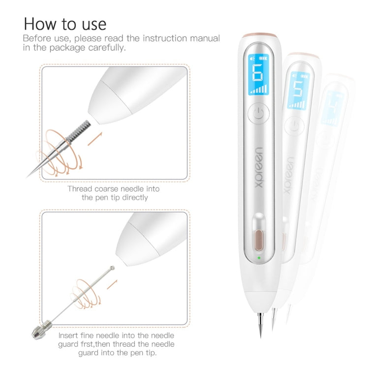 XPREEN XPRE051 Professional Wireless Rechargeable Mole Freckle Dark Spots Tattoo Wart Removal Pen Skin Tag Spot Eraser Pro Beauty Sweep Spot Pen Kit With LED Screen & Spotlight