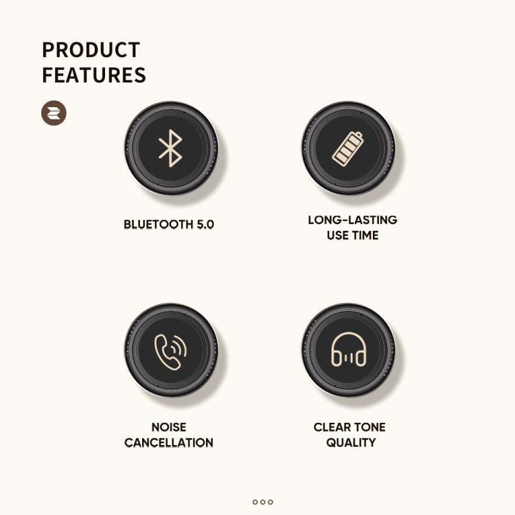 ROCK Space O2 HiFi Bluetooth 5.0 Wireless Headset with Mic, Support TF Card