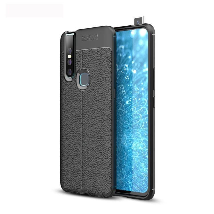 Litchi Texture TPU Shockproof Case for Vivo V15, For Vivo V15
