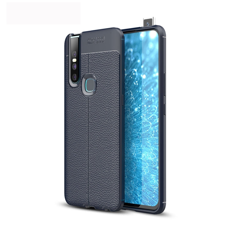 Litchi Texture TPU Shockproof Case for Vivo V15, For Vivo V15