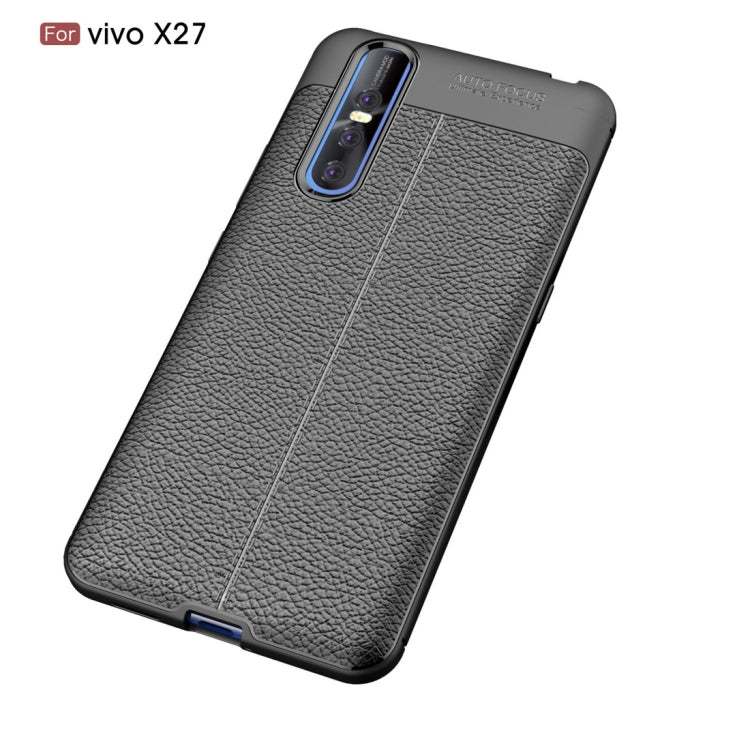 Litchi Texture TPU Shockproof Case for Vivo X27, For Vivo X27