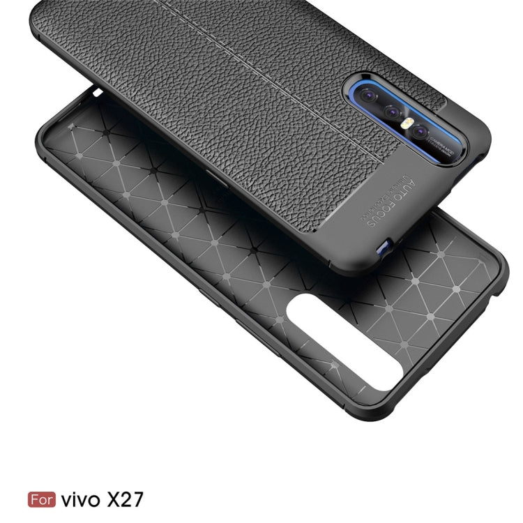 Litchi Texture TPU Shockproof Case for Vivo X27, For Vivo X27